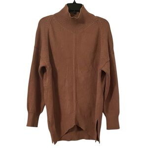 Maeve by Anthropologie Women’s Tan Brown Mock Neck Knit Pullover Sweater Size S